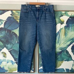 Madewell the high rise slim crop boyfriend jean